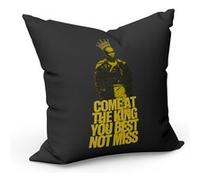 Fabulous Coussin Noir Come At The King The Wire [40x40 cm] Noir G