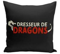 Fabulous Coussin noir Dresseur de Dragons [40x40 cm] Noir G