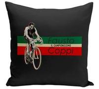 Fabulous Coussin noir Fausto Coppi Vintage [40x40 cm] Noir G