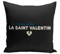 Fabulous Coussin noir J'ai encore oublié la Saint-Valentin [40x40 cm] Noir G