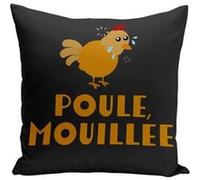 Fabulous Coussin noir Poule Mouillée [40x40 cm] Noir G