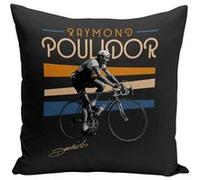 Fabulous Coussin noir Raymond Poulidor Vintage [40x40 cm] Noir G
