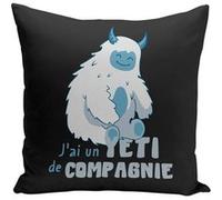 Fabulous Coussin noir Yéti de Compagnie [40x40 cm] Noir G