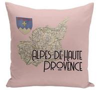 Fabulous Coussin rose Alpes de Haute Provence carte ancienne [40x40 cm] Rose G