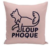 Fabulous Coussin rose Loup-phoque [40x40 cm] Rose G