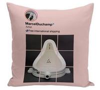 Fabulous Coussin rose Marcel Duchamp R. Mutt Instagram [40x40 cm] Rose G