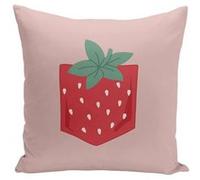 Fabulous Coussin rose Poche Fraise [40x40 cm] Rose G