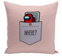 Fabulous Coussin rose Poche Surprise Imposteur [40x40 cm] Rose G