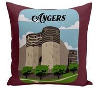 Fabulous Coussin rouge Angers Château [40x40 cm] Rouge G