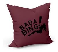 Fabulous Coussin Rouge Bada Bing! The Sopranos [40x40 cm] Rouge G