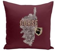 Fabulous Coussin rouge Corse carte ancienne [40x40 cm] Rouge G