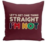 Fabulous Coussin rouge Let's Get things Straight, I'm Not [40x40 cm] Rouge G