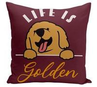 Fabulous Coussin rouge Life is Golden [40x40 cm] Rouge G