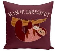 Fabulous Coussin rouge Maman Paresseux [40x40 cm] Rouge G