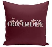 Fabulous Coussin rouge Orchidée Minimaliste [40x40 cm] Rouge G