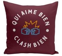 Fabulous Coussin rouge Qui Aime bien Clash bien [40x40 cm] Rouge G