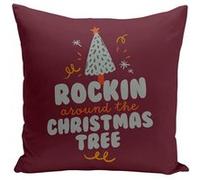Fabulous Coussin rouge Rockin Around the Christmas Tree [40x40 cm] Rouge G