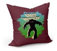 Fabulous Coussin Rouge Space Invaders Alien [40x40 cm] Rouge G
