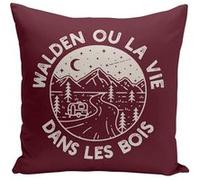 Fabulous Coussin rouge Walden ou la vie dans les bois [40x40 cm] Rouge G