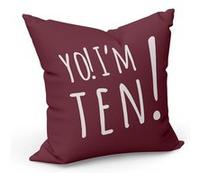 Fabulous Coussin Rouge Yo! I'm Ten [40x40 cm] Rouge G