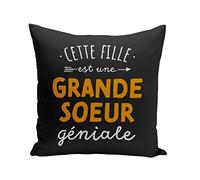 Fabulous Coussin Taie 40 x 40 cm Cette Fille est Une Grande Soeur Géniale Famille