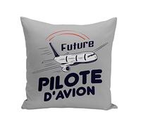 Fabulous Coussin Taie 40 x 40 cm Future Pilote d'avion Métier de Rêve Ciel