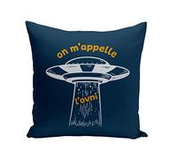 Fabulous Coussin Taie 40 x 40 cm on m'appelle l'Ovni Musique Jul Enfant