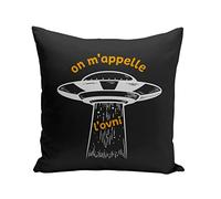 Fabulous Coussin Taie 40 x 40 cm on m'appelle l'Ovni Musique Jul Enfant