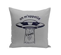 Fabulous Coussin Taie 40 x 40 cm on m'appelle l'Ovni Musique Jul Enfant