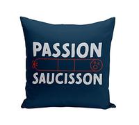 Fabulous Coussin Taie 40 x 40 cm Passion Saucisson Charcuterie France Apéro