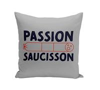 Fabulous Coussin Taie 40 x 40 cm Passion Saucisson Charcuterie France Apéro