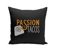 Fabulous Coussin Taie 40 x 40 cm Passion Tacos Street Food O'Tacos French