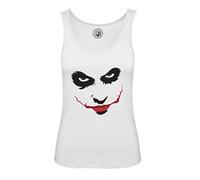Fabulous Débardeur Femme Coton Blanc Joker Clown Halloween Peur Horreur Film