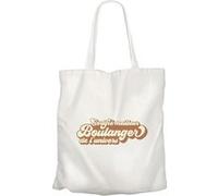 Fabulous Grand sac pour shopping Certifié meilleur Boulanger de l'univers Blanc G