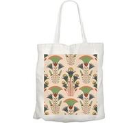 Fabulous Grand sac pour shopping Fleurs Style Egyptien Blanc G