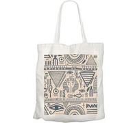 Fabulous Grand sac pour shopping Motif Hieroglyphes Egyptiens Blanc G