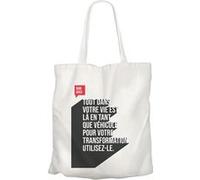 Fabulous Grand sac pour shopping Ram Dass Citation Vie Blanc G