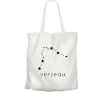 Fabulous Grand sac pour shopping Verseau Etoile Signe Astrologie Blanc G