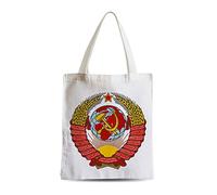 Fabulous Grand Sac Shopping Plage Etudiant Ecusson Embleme Partie Communiste URSS Russie Vintage