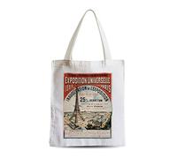 Fabulous Grand Sac Shopping Plage Etudiant Exposition Universelle 1889 Paris Affiche Tour Eiffel Vintage
