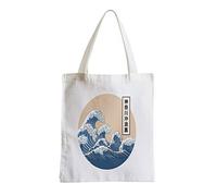 Fabulous Grand Sac Shopping Plage Etudiant Hokusai Grandes Vagues Japon Asie Culture Mer