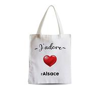 Fabulous Grand Sac Shopping Plage Etudiant J'adore L'Alsace Region de France Strasbourg