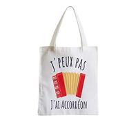 Fabulous Grand Sac Shopping Plage Etudiant J'Peux Pas J'ai Accordéon Musique Musette Instrument