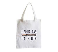 Fabulous Grand Sac Shopping Plage Etudiant J'Peux Pas J'ai Flute Musique Instrument Classique