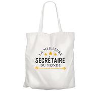 Fabulous Grand Sac Shopping Plage Etudiant La Meilleure Secrétaire du Monde Collegue Entreprise Retraite