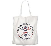 Fabulous Grand Sac Shopping Plage Etudiant Le Meilleur Coiffeur du Monde Barbier Style Mode Coiffure Métier Job