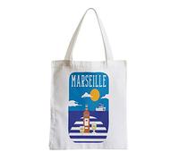 Fabulous Grand Sac Shopping Plage Etudiant Marseille Pastis Port Ville France Soleil Voyage