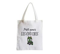 Fabulous Grand Sac Shopping Plage Etudiant Prêt pour les Couches Humour Papa Bébé