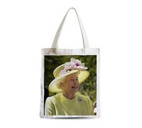 Fabulous Grand Sac Shopping Plage Etudiant Reine Elizabeth Jaune Angleterre Royaume Unis Portrait