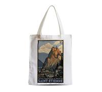 Fabulous Grand Sac Shopping Plage Etudiant Saint Etienne Automobile Affiche Poster Vintage Voyage Art Deco 30's